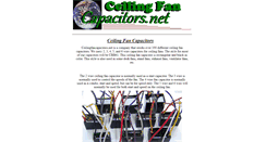 Desktop Screenshot of ceilingfancapacitor.net