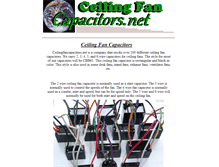 Tablet Screenshot of ceilingfancapacitor.net
